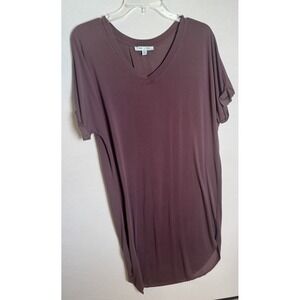 She + Sky Women's Plum Purple Knit Dress 2XL Midi Plus